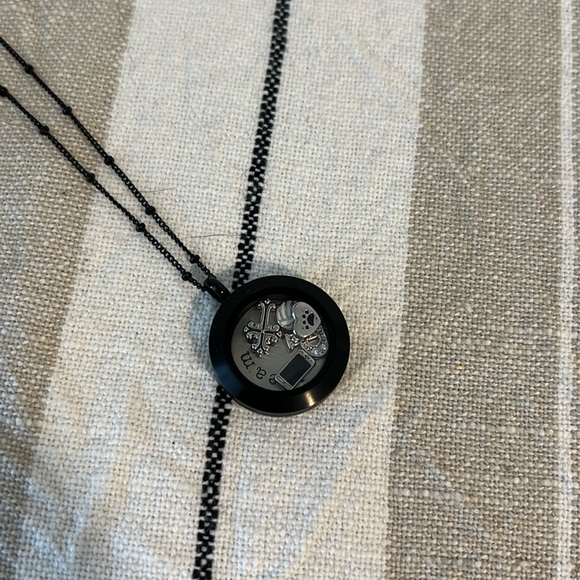 Black Origami Owl Necklace - Picture 2 of 4